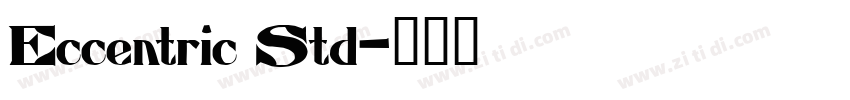 Eccentric Std字体转换